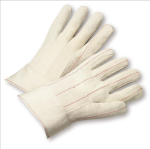 West Chester 718BT Quilted Cotton Double-Palm Band Cuff Gloves